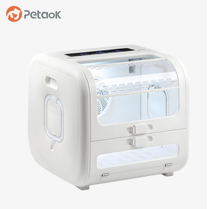 Asciugatrice Automatica Ecologica <span class=keywords><strong>per</strong></span> Animali Domestici, <span class=keywords><strong>per</strong></span> Cani e <span class=keywords><strong>Gatti</strong></span>, con Controllo della Velocità del Vento (1-6) e della Temperatura (16-40°C), 850W - Product Image 1