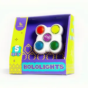 5 botões sigam luz memória de treinamento e concentração colorida fácil jogo whack-a-verruga máquina outros brinquedos educativos