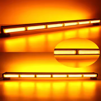 Barre lumineuse LED COB 12'' 46'' 12V 24V, feux de signalisation d'urgence clignotants jaunes, rouges, bleus, ambre pour voitures, aluminium, projecteur combiné