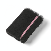 Carnet de notes A5 personnalisable en cuir PU rose, reliure cousue, 100 feuilles, avec fente pour cartes et pochette de rangement, idéal comme cadeau pour fille