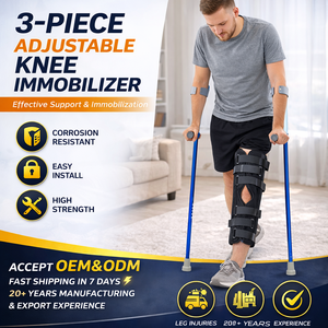 Inmovilizador <span class=keywords><strong>de</strong></span> Rodilla Ortopédico <span class=keywords><strong>de</strong></span> 3 Piezas para la Recuperación <span class=keywords><strong>de</strong></span> Lesiones en la Pierna y la Estabilización <span class=keywords><strong>de</strong></span> la Rodilla - Product Image 1