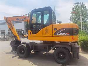 Costruzione a buon mercato escavatore a ruote 7 8 9 Ton quattro ruote motrici Mini escavatore - Product Image 2