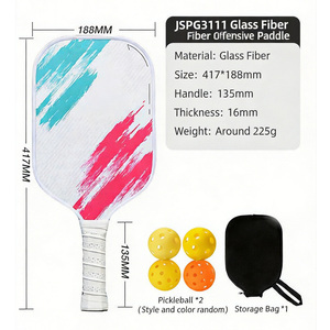Paleta de Pickleball de Fibra de Vidrio Duradera al por Mayor de Fábrica, Nucleo Panal Ligero, Duradero y con Agarre Antideslizante para Jugadores Principiantes - Product Image 2