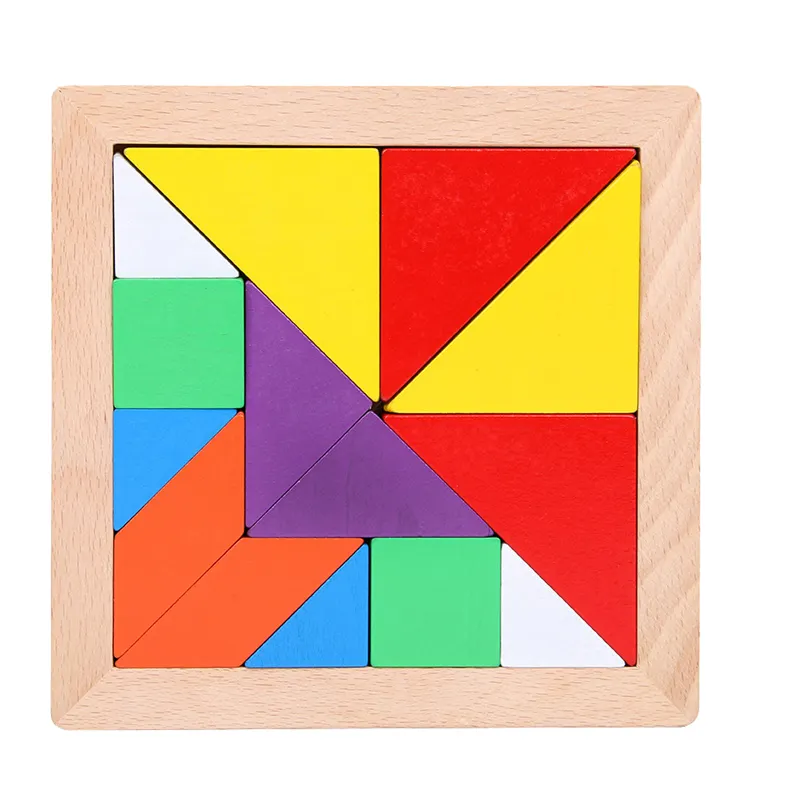 Magnetisches Tangram-Puzzle Buchspiel Jigsaw-Formen Dissection mit Lösung für Kind Erwachsene Tangram-Puzzle