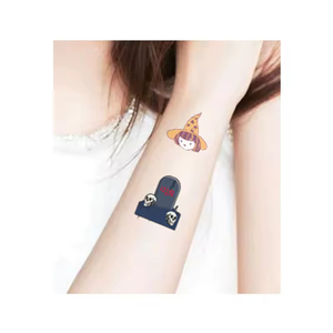 Autocollants lumineux <span class=keywords><strong>de</strong></span> <span class=keywords><strong>tatouage</strong></span> <span class=keywords><strong>de</strong></span> chat noir <span class=keywords><strong>de</strong></span> <span class=keywords><strong>sorcière</strong></span> fantôme d'Halloween <span class=keywords><strong>de</strong></span> haute qualité pour les fêtes d'Halloween - Product Image 6