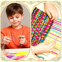 Kit de tissage en bois 18 pièces pour débutants, métier à tisser à encoches, outils de tissage de paniers pour enfants et adultes, pour la crochet, le tricot et la couture