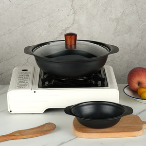 Ironware Casserole Pot 3.1-4L High <b>Temperature</b> Resistant With Lid For All Stovetops Home And Commercial Use - Product Image 2