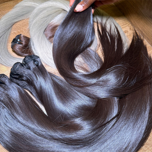 Proveedor de Cabello Remy con Cutícula Alineada al por Mayor, Paquete de Cabello Humano 100% Virgen, Cabello Humano Brasileño Liso Natural en Venta - Product Image 3