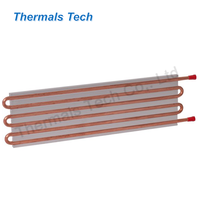 Plaque froide de base extrudée standard avec tube en cuivre pour serveur dissipateur thermique refroidi à l'eau 900W