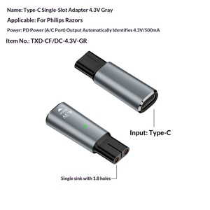 Adaptador <span class=keywords><strong>de</strong></span> Carga Tipo-C Hembra para Cortapelos con Carga PD 4.3V 5V 8V 15V, Convertidor <span class=keywords><strong>de</strong></span> Carga Tipo-C para Afeitadoras <span class=keywords><strong>Philips</strong></span> Norelco - Product Image 5