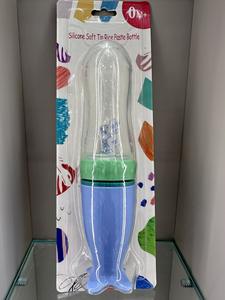 Bouteille à presser en silicone sans BPA de 90 ml avec cuillère pour l'alimentation des bébés et des tout-petits de 0 à 12 <span class=keywords><strong>mois</strong></span> - Product Image 3