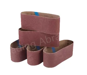 China factory 4 inch x 24 inch Abrasive Sanding Belts - Grit 40 80 120 240 Grit Aluminum Oxide Sanding Belts For Belt sander