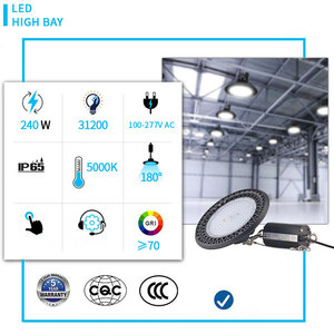 UFO 240W 300W cao bay ánh sáng ngoài trời không thấm nước khẩn cấp dẫn lái xe khẩn cấp cung cấp điện đèn pin dự phòng - Product Image 3