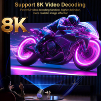 Proyector de Tiro Corto TURN 1, Relación 0.9:1, 720P, Decodificación 4K, Android 14, WiFi6, HDMI, USB Tipo-C, Proyector Inteligente para Hogar y Oficina