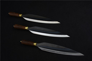 Ensemble de couteaux de cuisine en acier inoxydable avec manche en bois - Product Image 4