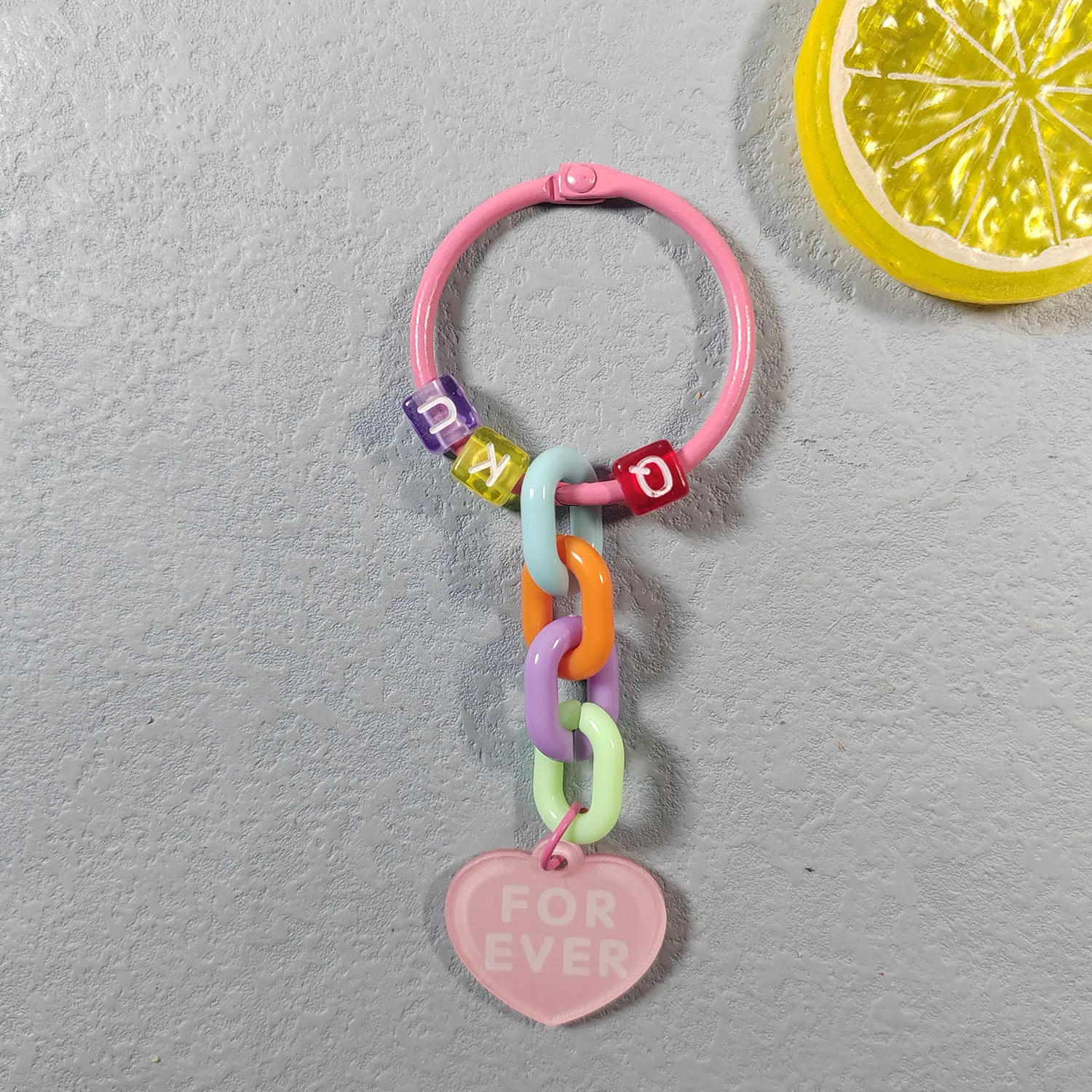 Pink-love brand pendant