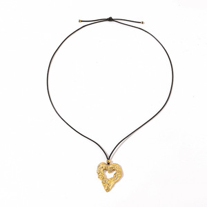 Collar Ajustable con Colgante de Corazón de Acero Inoxidable, Chapado en Oro de 18k, para Uso Diario - Product Image 4