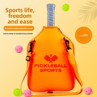 Nouvelle housse de protection en néoprène portable pour raquettes de tennis, pickleball et badminton, avec noyau en nid d'abeille, pour adultes