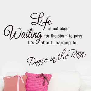 Life Is Not About Waiting <b>Wall</b> <b>Sticker</b> 40x60cm PVC Waterproof Home <b>Decoration</b> Modern Design - Product Image 2