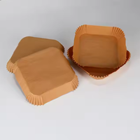 Vente directe usine – Doublure en papier pour friteuse à air, en carton de pâte de bois de qualité alimentaire, double face enduite, résistante à la chaleur, pour cuisson