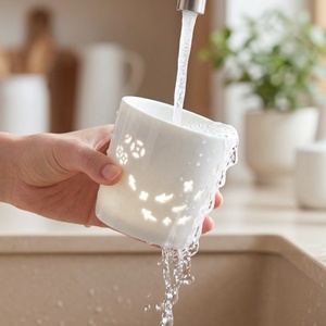 Taza de Porcelana Resistente <span class=keywords><strong>al</strong></span> Calor ESTICK, Taza Ecológica y Sostenible, Vajilla Duradera para Uso Diario - Product Image 4