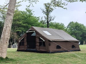 Grande <span class=keywords><strong>tente</strong></span> <span class=keywords><strong>de</strong></span> camping <span class=keywords><strong>gonflable</strong></span> quatre saisons en <span class=keywords><strong>toile</strong></span> Oxford <span class=keywords><strong>de</strong></span> coton T/C, double couche, pour 5 à <span class=keywords><strong>8</strong></span> <span class=keywords><strong>personnes</strong></span>, installation facile, imperméable - Product Image 4