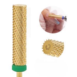 24MM Super Long carbure de tungstène baril ongles forets or croix coupe flûte série peau morte cuticule fraise - Product Image 4