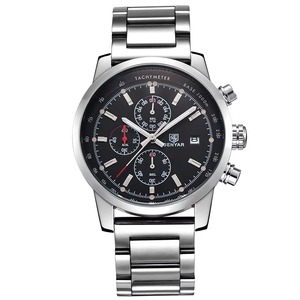 Nouvelle montre chronographe sport pour homme de haute qualité, tachymètre décoratif, étanche, lumineuse, en acier inoxydable, calendrier, montre à quartz - Product Image 2