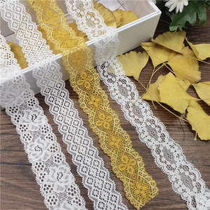 ริบบิ้นลูกไม้สีขาววินเทจสีเบจ,ริบบิ้นลูกไม้สำหรับเย็บห่อของขวัญ DIY - Product Image 4