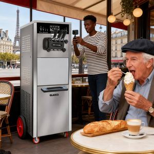 New giá đặc biệt 26L/h điện mềm-phục vụ <span class=keywords><strong>Ice</strong></span> <span class=keywords><strong>Cream</strong></span> Máy Maker với ba-màu Dispenser dễ dàng để hoạt động - Product Image 3