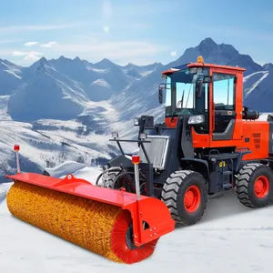 Hot Bán Đa Chức Năng Tuyết Loại Bỏ Xe Bốn Bánh Ổ Đĩa Lao Động Tiết Kiệm Snowplow Quét