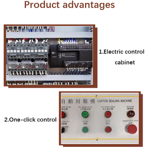 Automatic Carton Horizontal Closing Tape Machine Carton Packaging Machine - Product Image 3