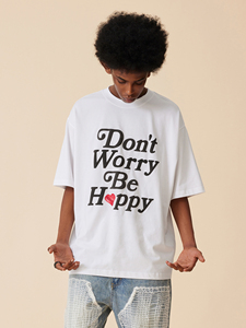 T-shirts vintage surdimensionnés pour hommes en coton 100% personnalisés, streetwear, lavage à l'acide, graphique en relief, respirant, impression de logo en relief - Product Image 2