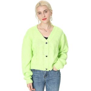 Cárdigan de punto con botones enjoyados personalizados para mujer, suéter informal de manga larga de invierno - Product Image 2