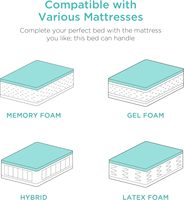 Lit électrique réglable King-Size avec fonction massage, design moderne, tissu et panneau en contreplaqué – Offre Spéciale