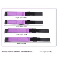 Menottes érotiques SM pour mains et pieds, noir et violet, écarteur de jambes épaissi, sangle de retenue pour bondage adulte, dispositif de tortion féminin, fabriqué en Chine
