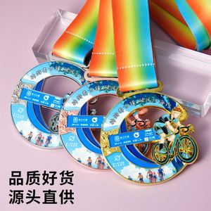 เหรียญรางวัลโรงงานจีนสำหรับกีฬาพร้อมดีไซน์ตามสั่ง - Product Image 3