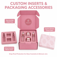 Boîtes d'expédition en carton ondulé rose solide avec revêtement UV recyclable pour l'emballage de cosmétiques et de soins de la peau de luxe