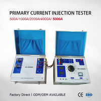 Testeur d'injection primaire à courant élevé Zhiwei Electric 5000A, temporisation 0,1 ms, tension de sortie 10 V, 50 kVA, protection IP54