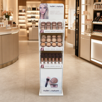 Présentoir de carton de produits de beauté de position, papier cosmétique de présentoir de maquillage