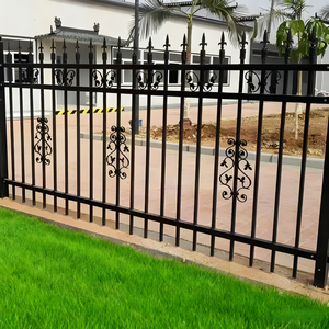 سياج أمان تجاري حديث من الحديد المطاوع والفولاذ للاستخدام في الفناء والمنزل، مطلي بالبودرة ومقاوم للقوارض - Product Image 6