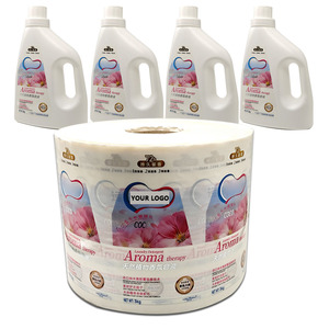 Tùy Chỉnh Vinyl In Ấn Giặt Chất Tẩy Rửa Lỏng Chai Nhựa Tự Dính Nhãn Vàng Lá Cuộn Nhãn Dán - Product Image 2