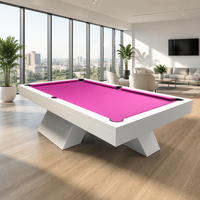 Table de billard pliante haut de gamme de luxe en bois massif et ardoise pour 8 joueurs, très demandée