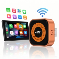 Adaptateur CarPlay sans fil 4 en 1 OEM ODM, Android Auto, Mirror Link, AirPlay, boîte universelle Ai, port USB pour IOS Android Dongle