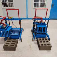 Machine électrique manuelle de fabrication de briques creuses en ciment, blocs creux en béton à vendre aux États-Unis, en Ouganda et en Afrique
