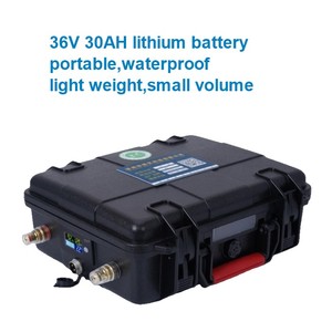 แบตเตอรี่ลิเธียมแบบพกพา 36v 30ah กันน้ำ สำหรับใช้งานนอกระบบ  ขั้นต่ำในการสั่งซื้อน้อย - Product Image 4