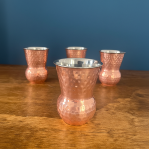 Meilleures ventes 2025 Nouveau design Verres en cuivre Métal écologique poli avec une nouvelle texture Prix de gros pour hôtel et restaurant - Product Image 1