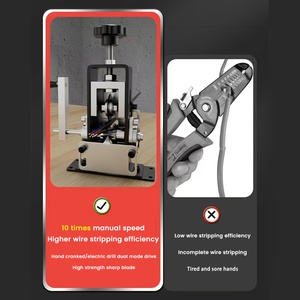 Machine à dénuder les fils de <span class=keywords><strong>ferraille</strong></span> portable The HobbyWorker, Dénudeur de câbles à manivelle pour le recyclage des fils - Product Image 4