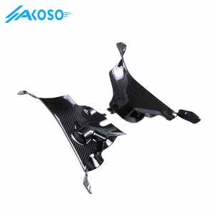 AKOSO 3K 3*3 fibra de carbono motocicleta carenado lateral modificado forro frontal para <span class=keywords><strong>Ducati</strong></span> Panigale V4 V4S <span class=keywords><strong>V4R</strong></span> 2018 + - Product Image 3