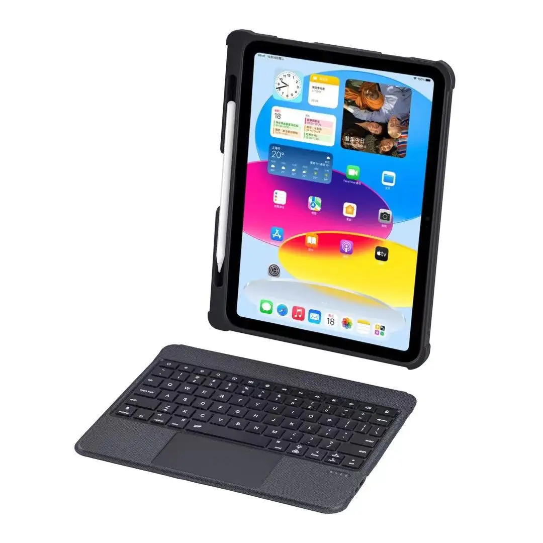 Detachable Bluetooth Keyboard Case with Touchpad for iPad 10th Generation 2022 10.9 inch.